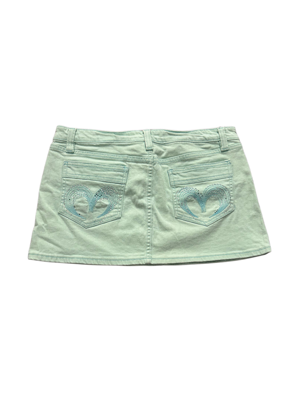 Mint Denim Jeans-Minirock (L)