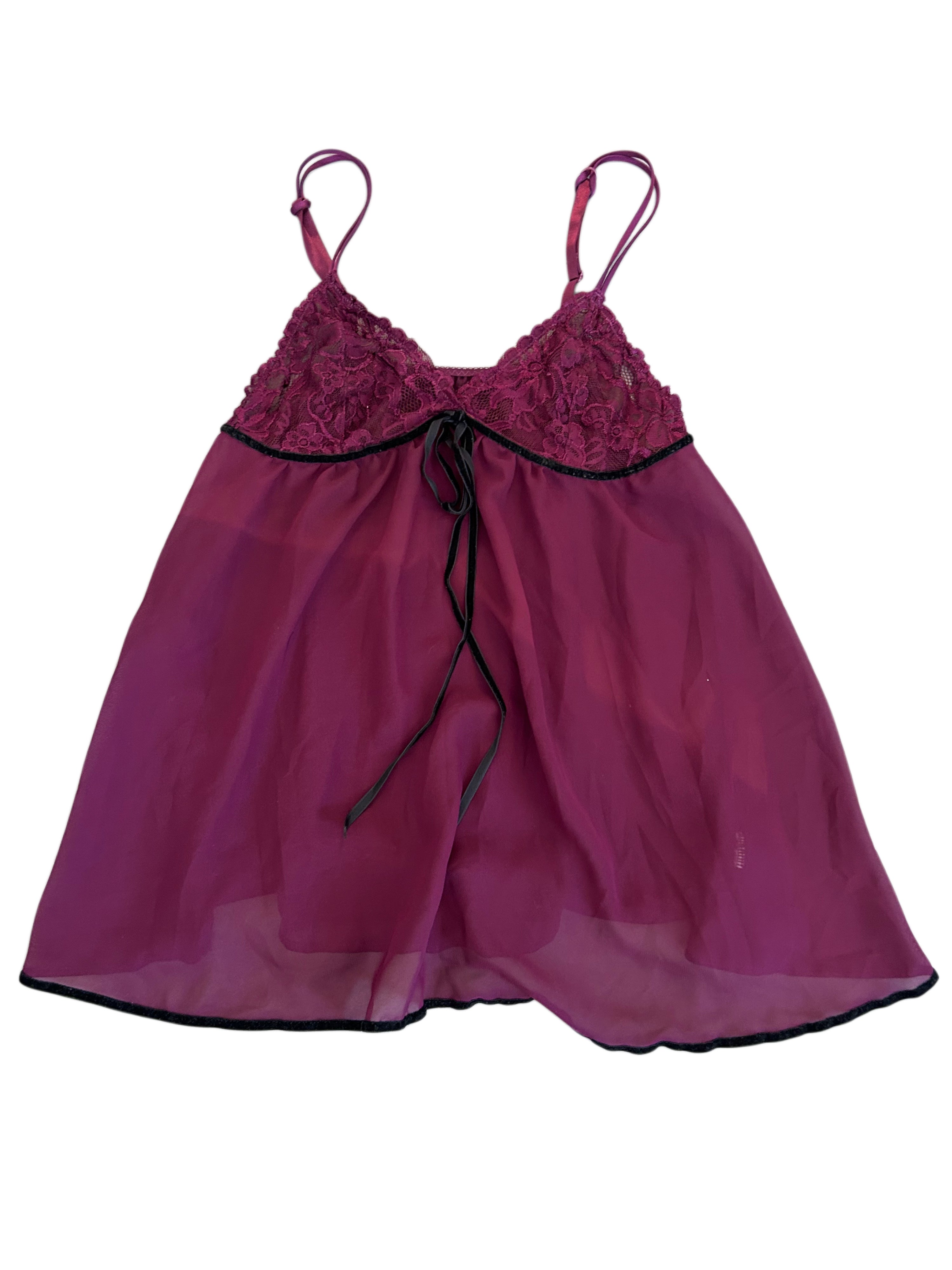 Y2K Babydoll Nachthemd Lila (S)