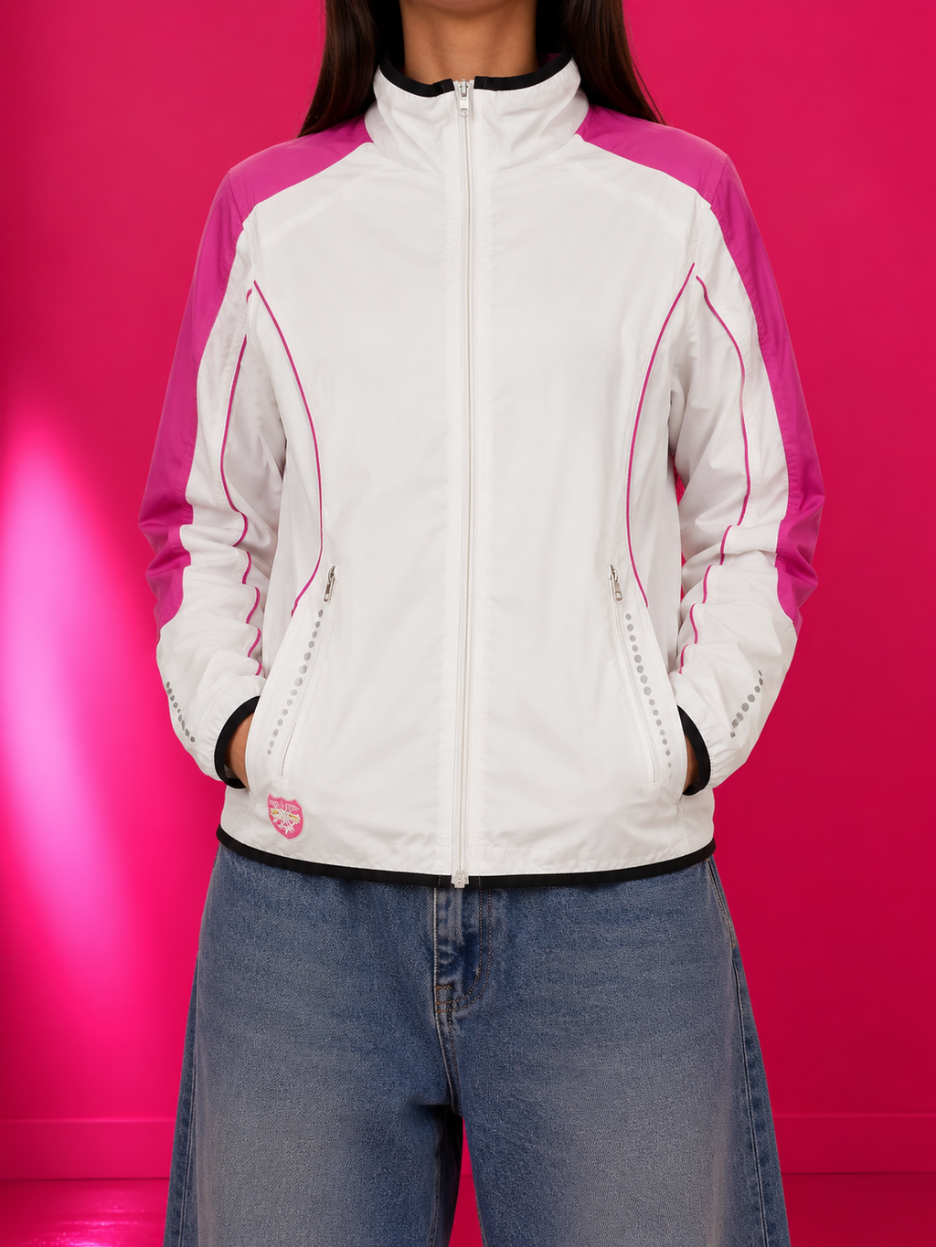 TCM Funktionsjacke Weiß/Pink (M)