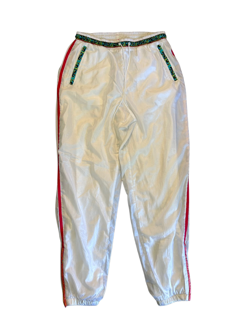 Adidas Trainingsanzug Weiß/Bunt (M)