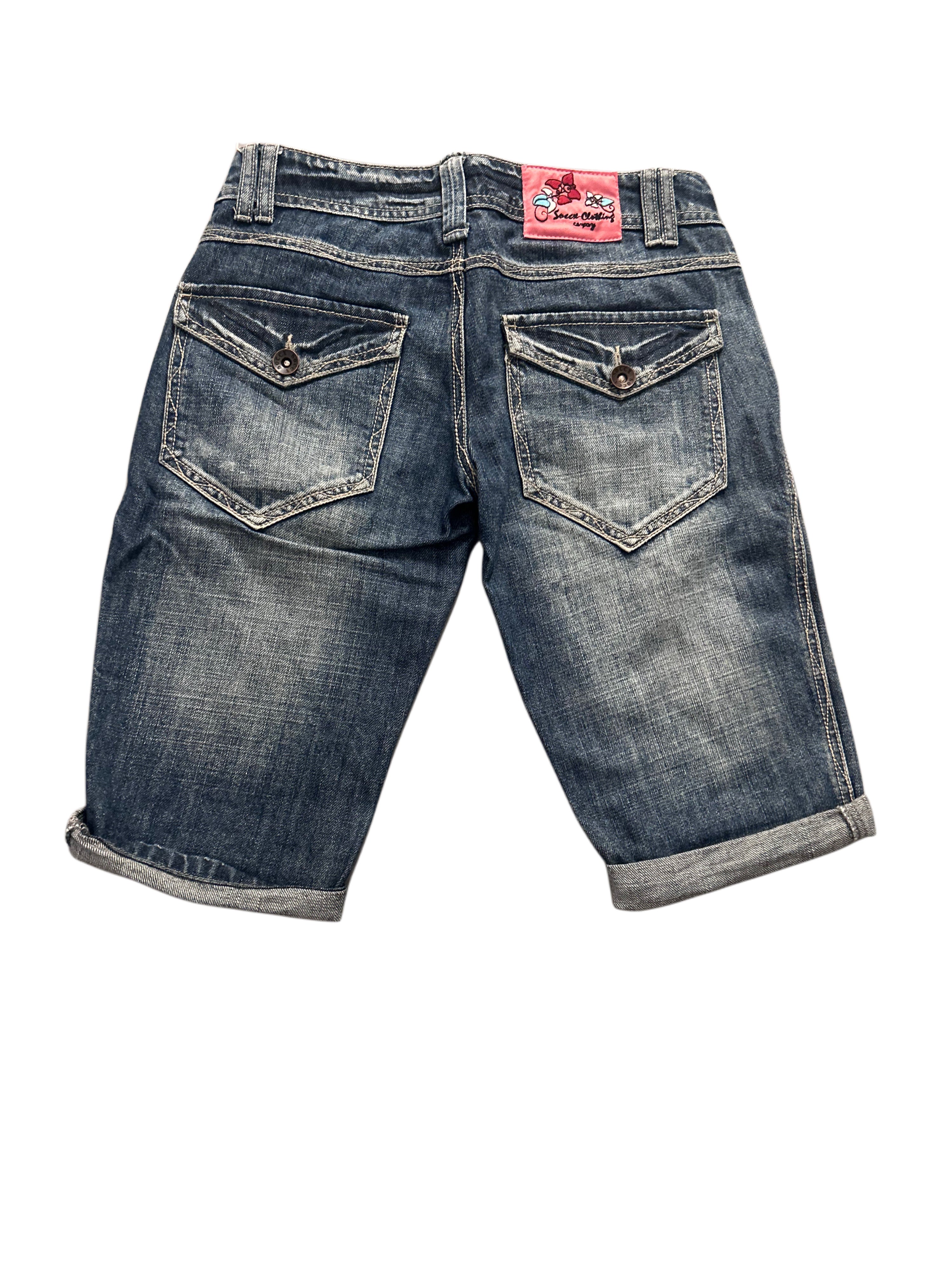 SOCCX Denim Bermuda Shorts (S)