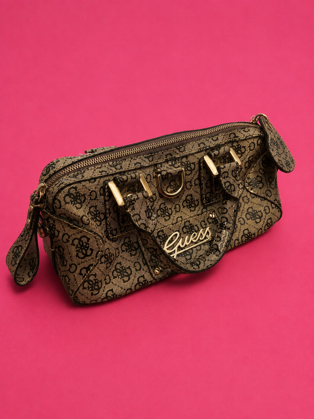 GUESS Monogram Mini Bag Handtasche