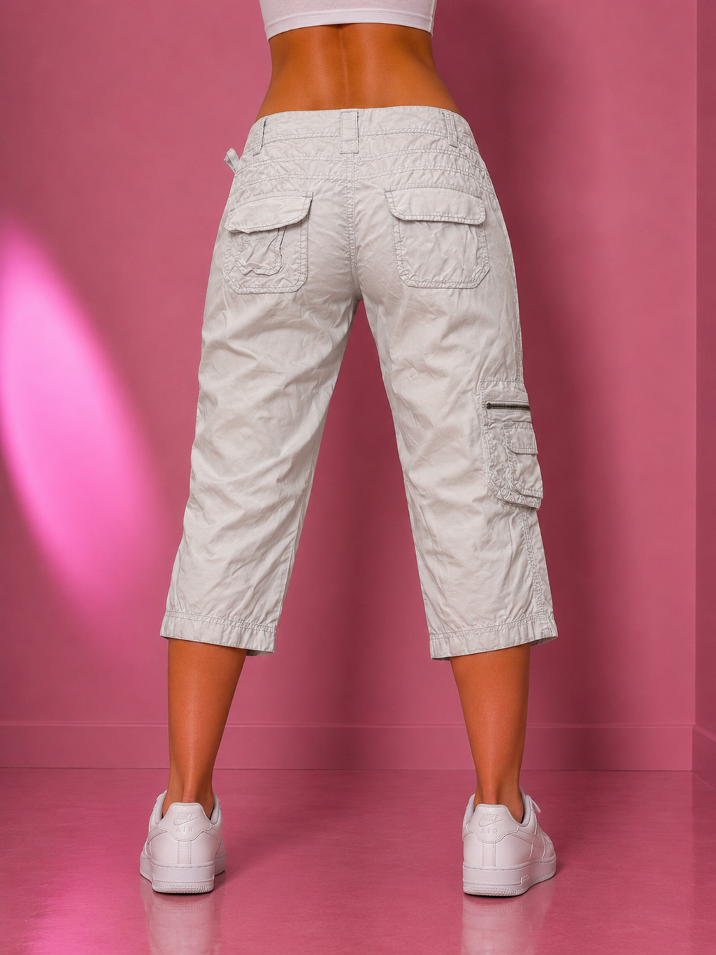 Esprit Cargo Capri Hose weiß (XS)