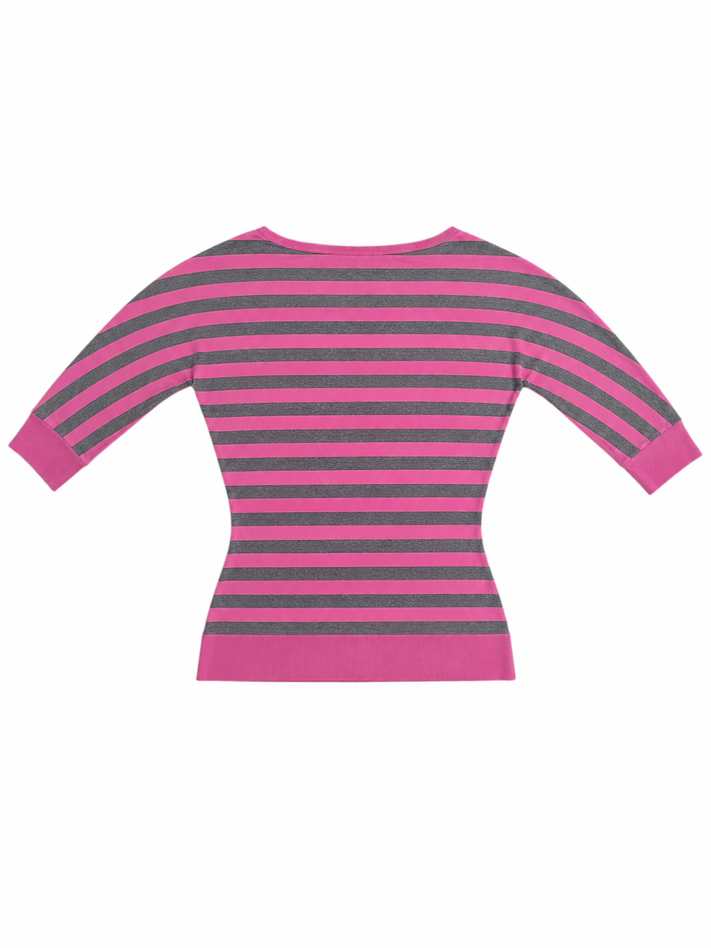 Longsleeve gestreift Pink/Grau (M)