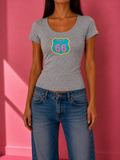 Route 66 Babytee grau (S)