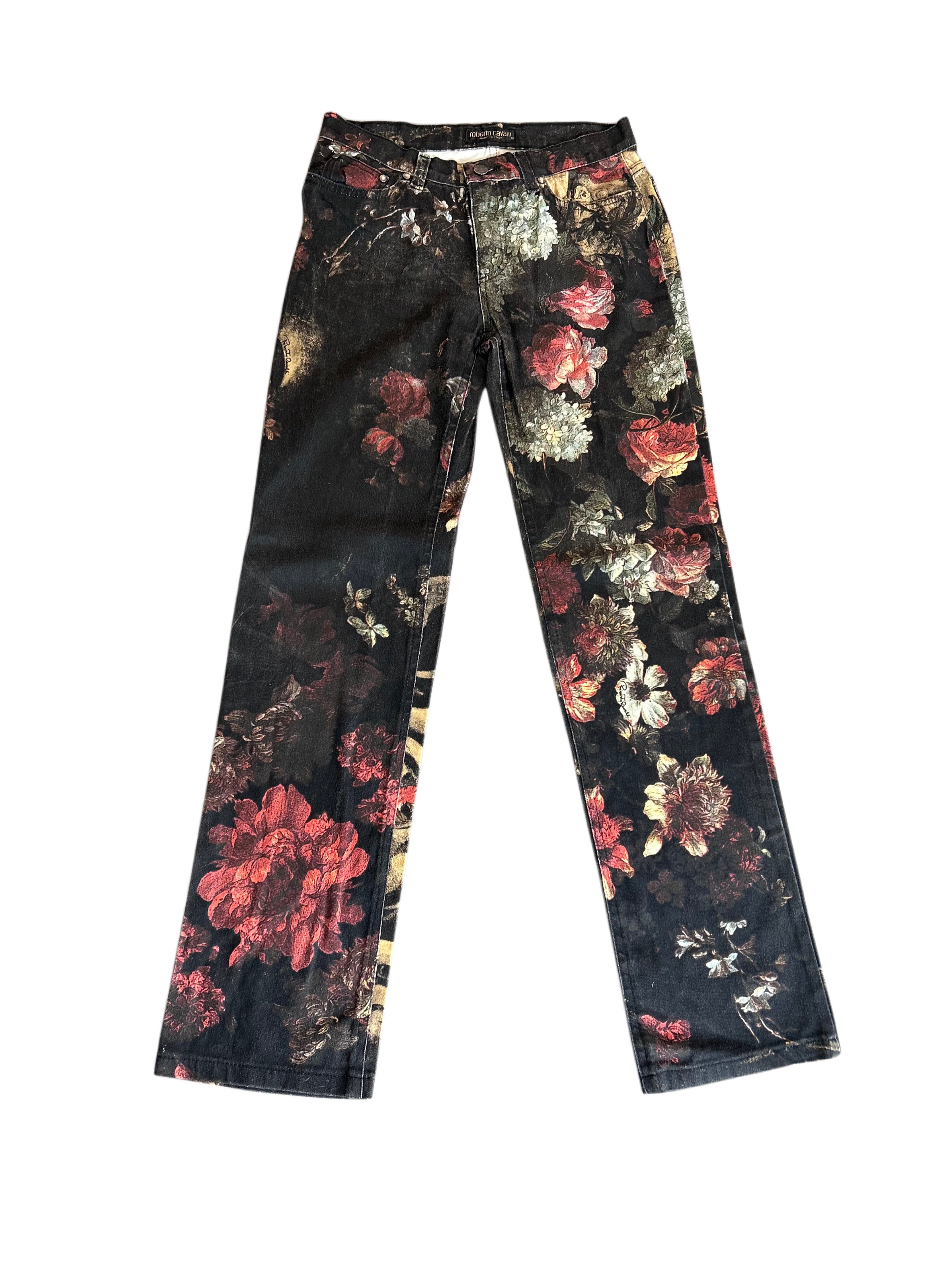 Roberto Cavalli Floral archive Jeans (XS)