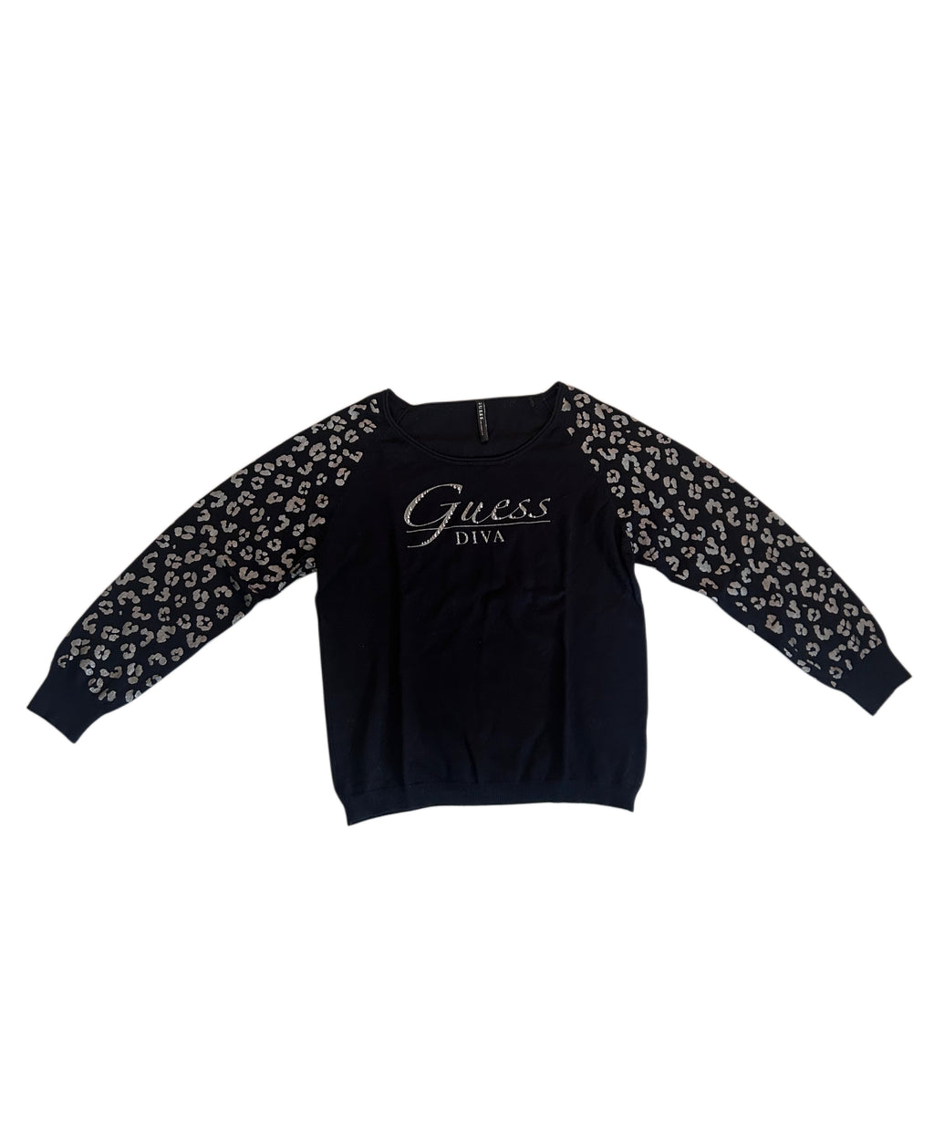 Guess Diva Leoprint Longsleeve Pullover (S)