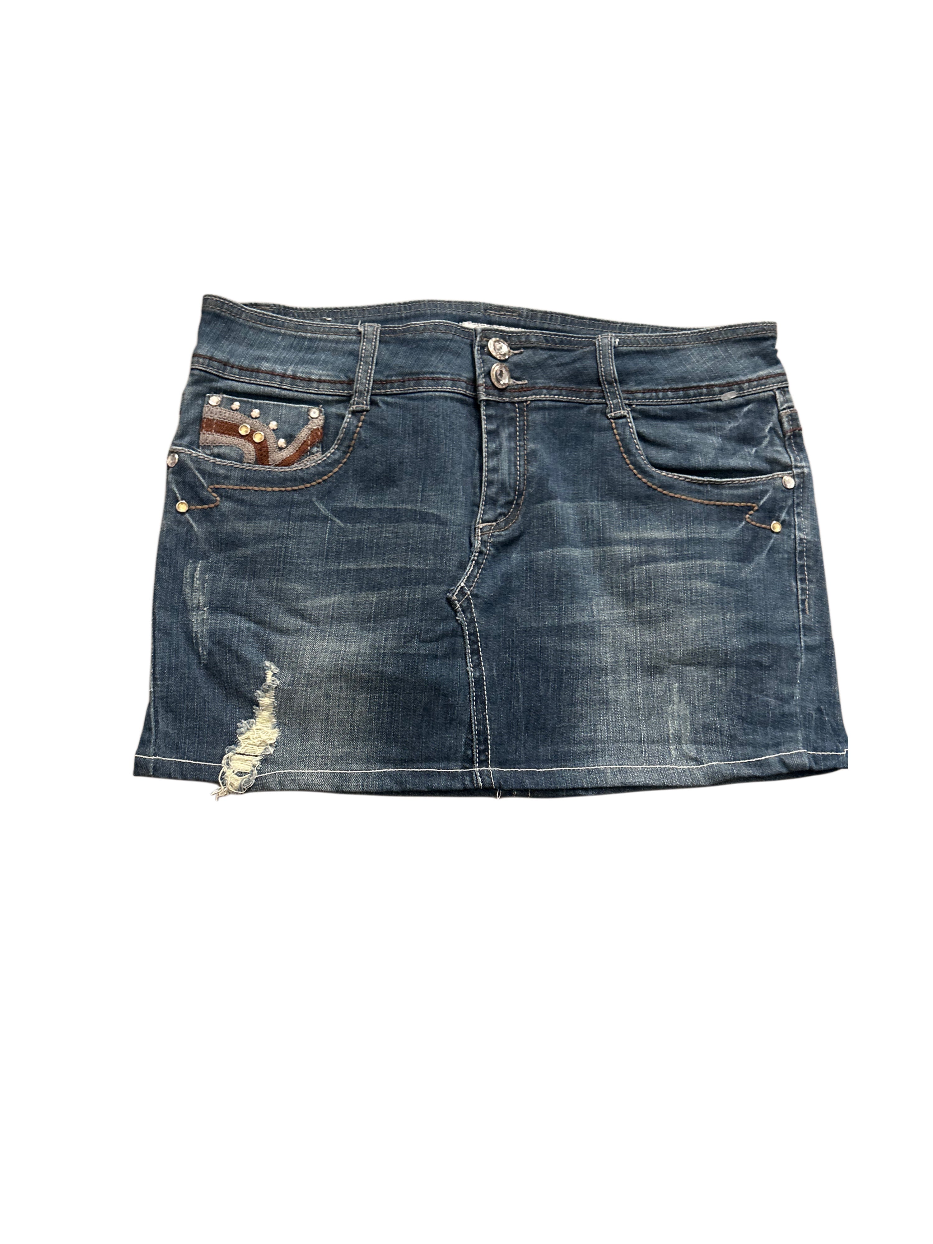 Liices Jeans-Minirock (L)