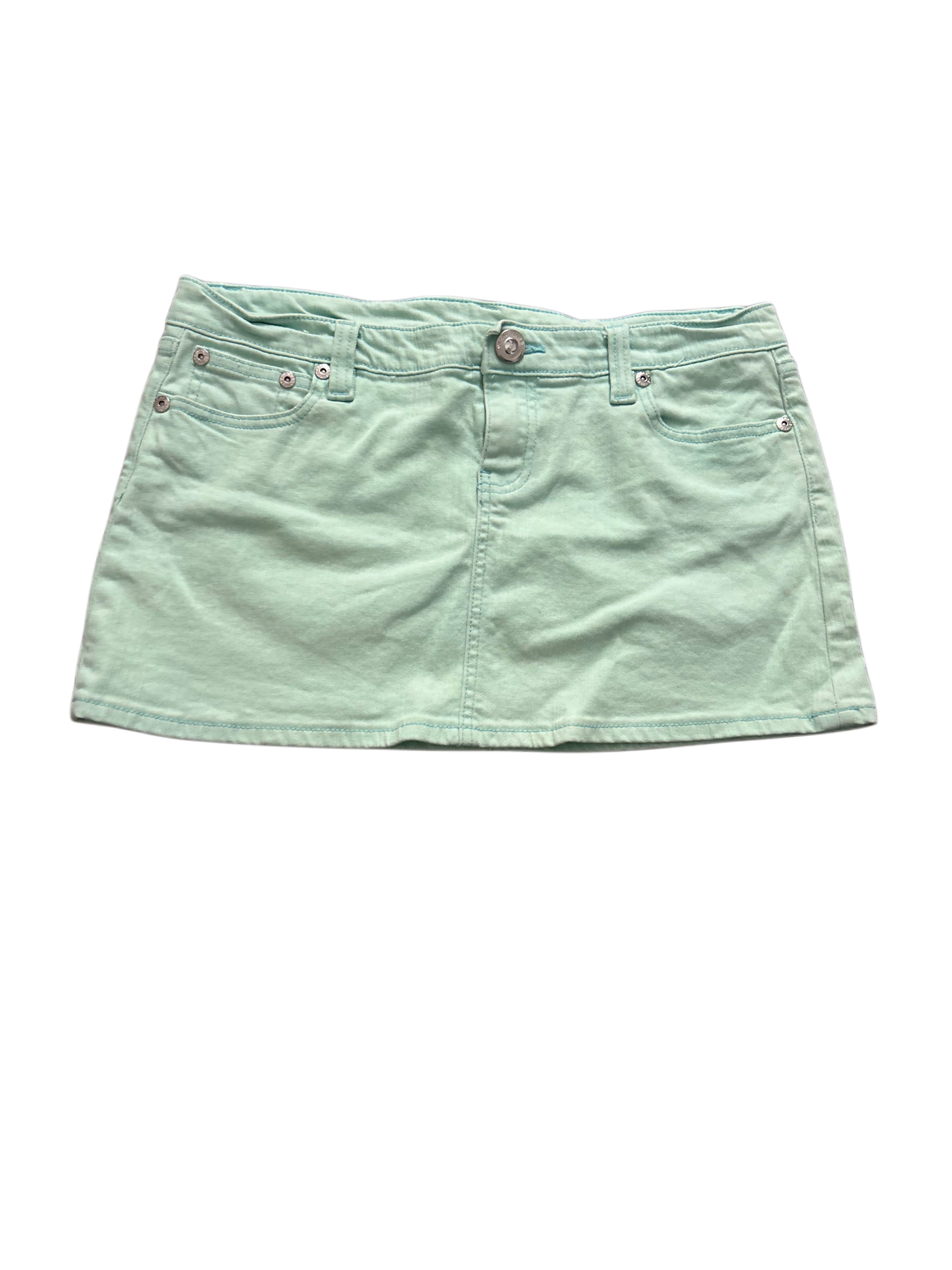 Mint Denim Jeans-Minirock (L)
