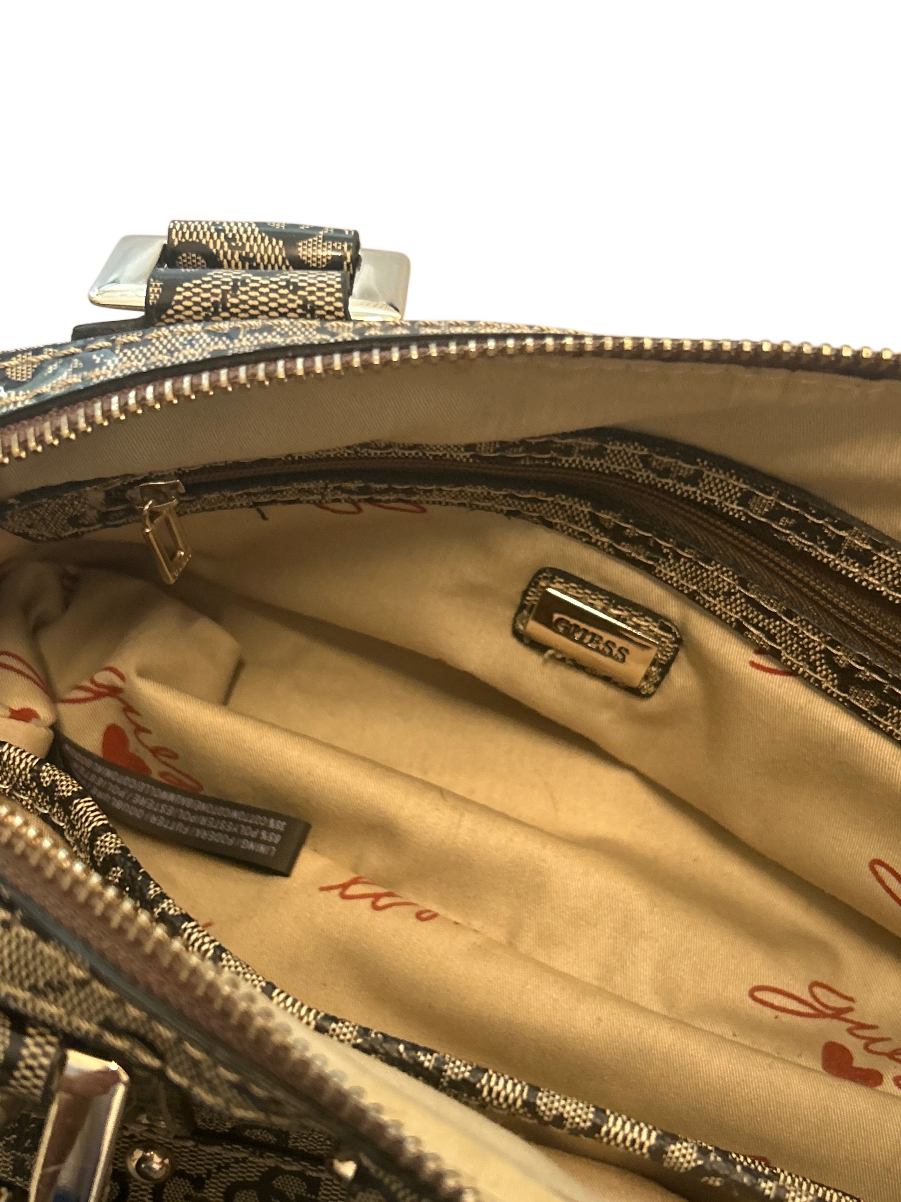 GUESS Monogram Mini Bag Handtasche
