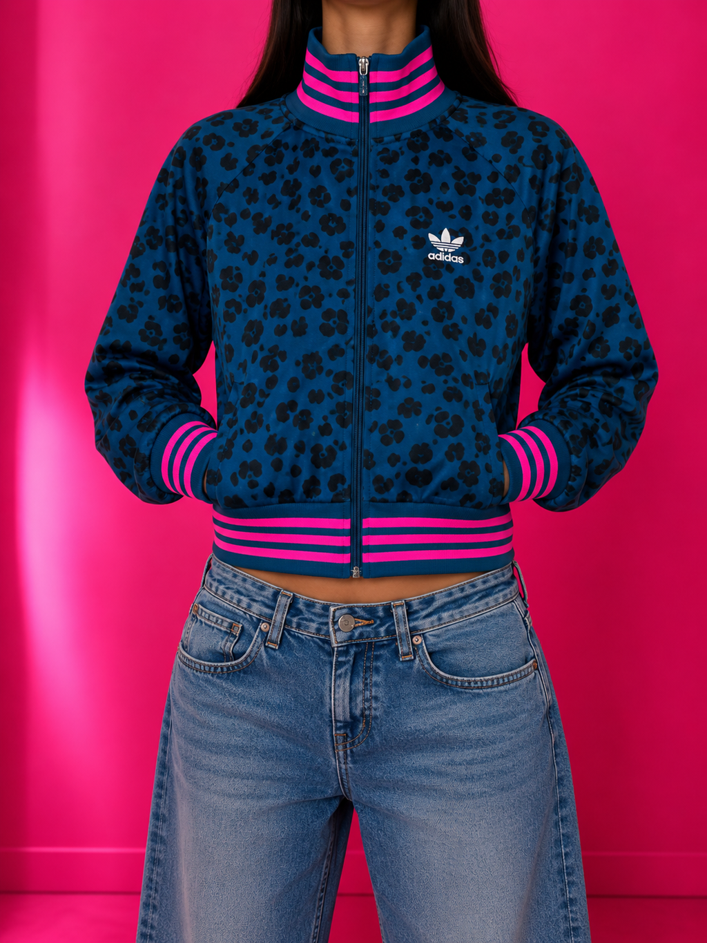 Adidas Leoprint Trainingsjacke (XS)