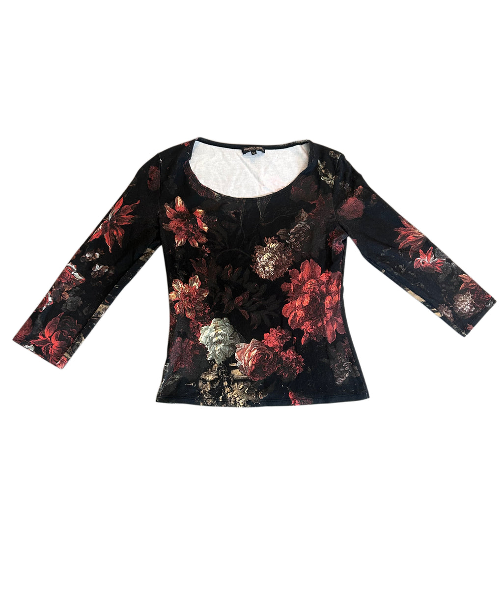 Roberto Cavalli Archive Floral 3/4 Top (M)