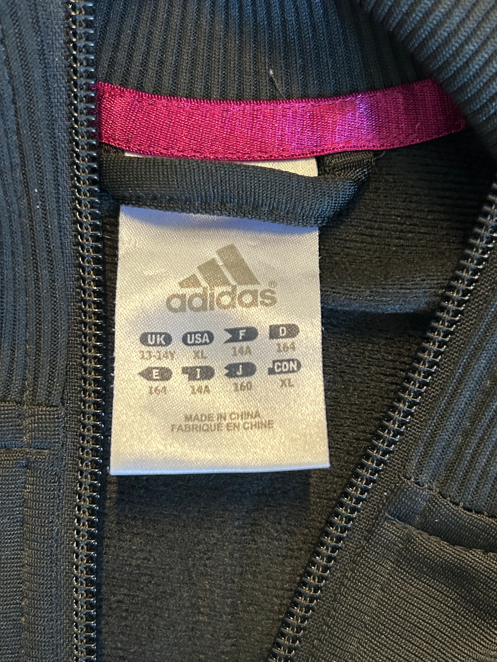 Adidas Trainingsjacke Schwarz/Pink (XS)