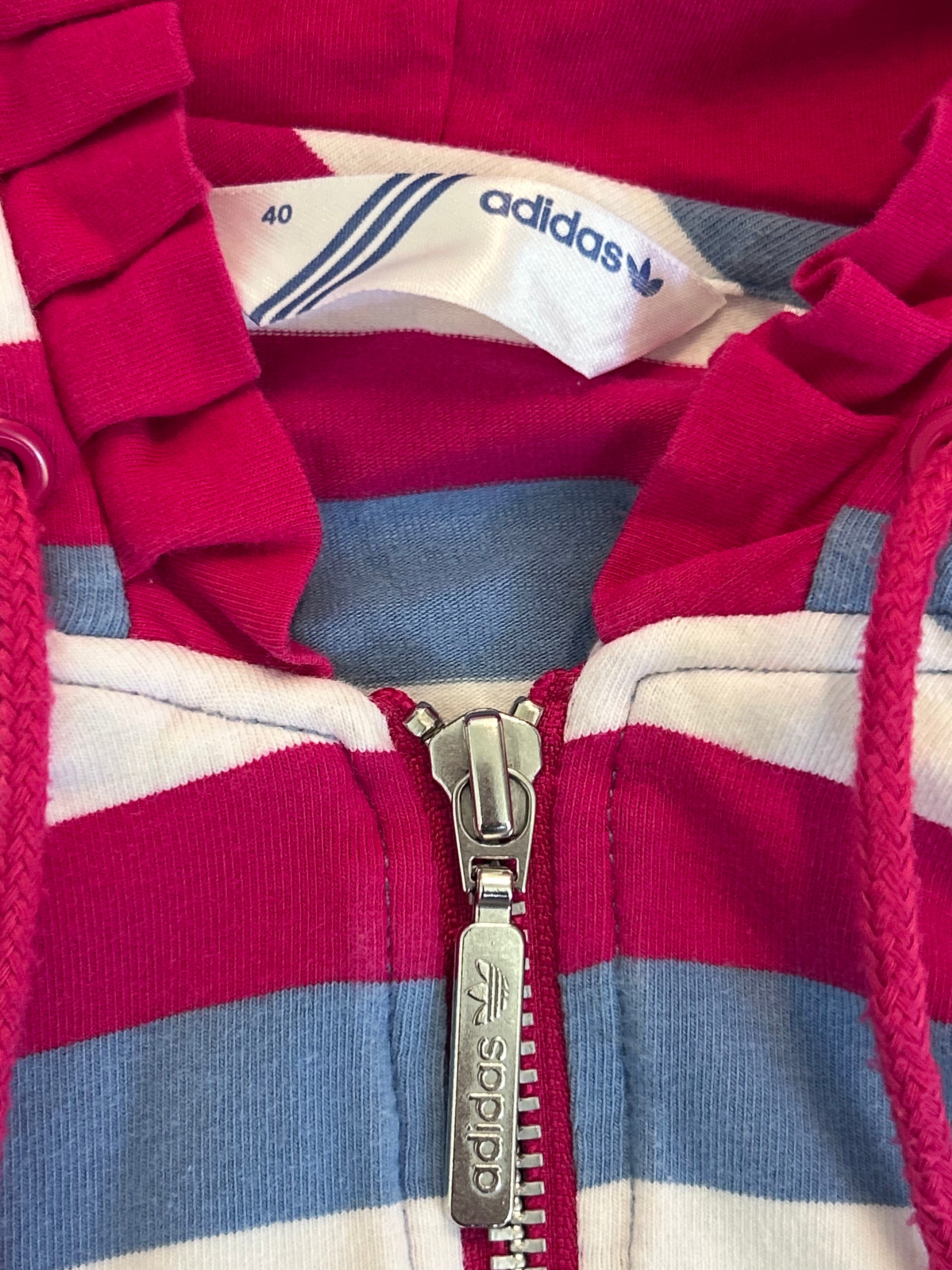 Adidas Originals Stripe Zip Hoodie (XS)