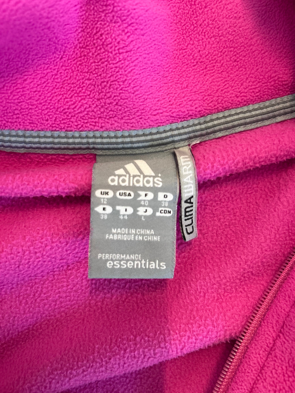Adidas Fleece Trainingsjacke Pink (M)