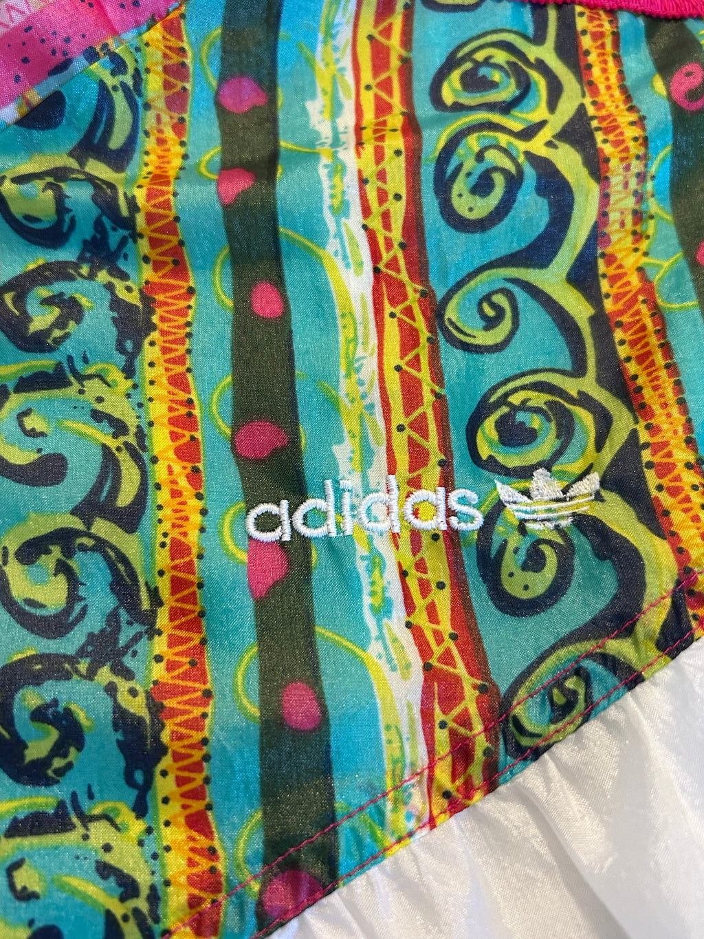 Adidas Trainingsanzug Weiß/Bunt (M)