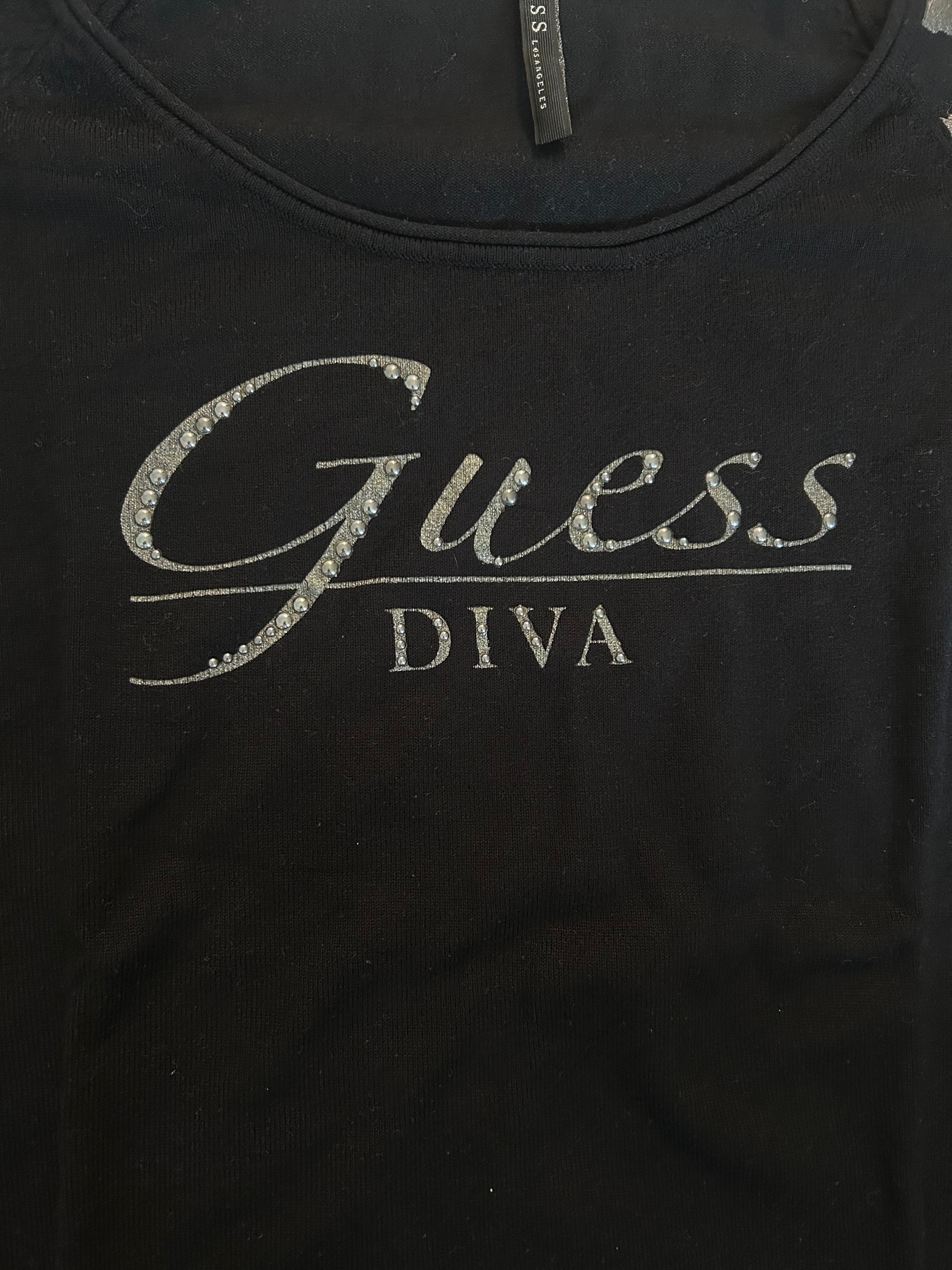 Guess Diva Leoprint Longsleeve Pullover (S)