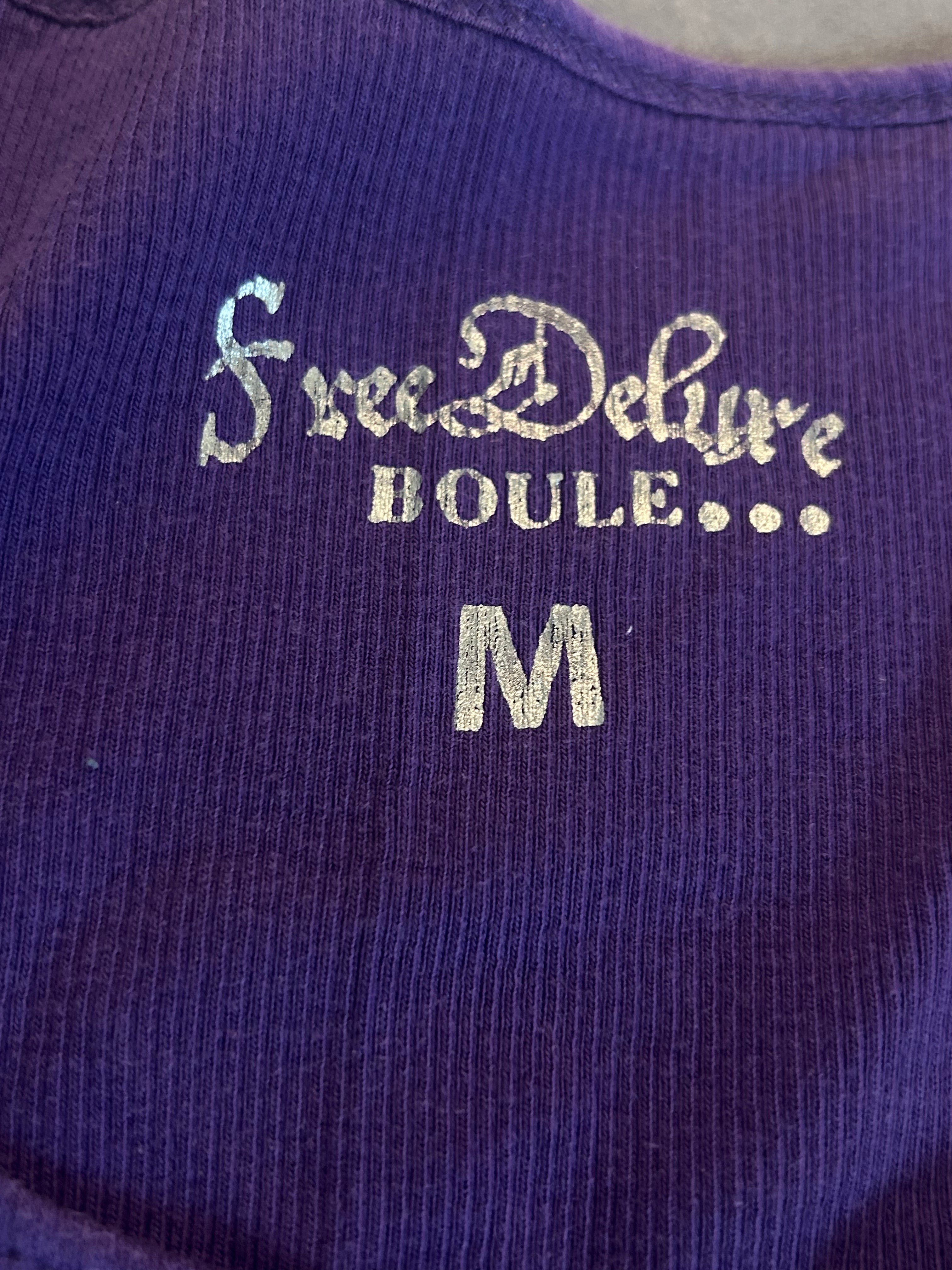 FreeDeluxe lila Strass Tanktop (M)